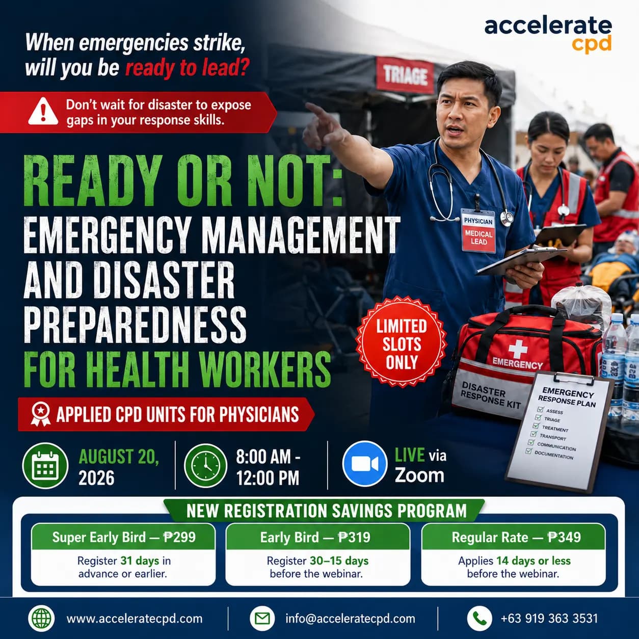 Ready or Not: Emergency Management and Disaster Preparedness for Health workers