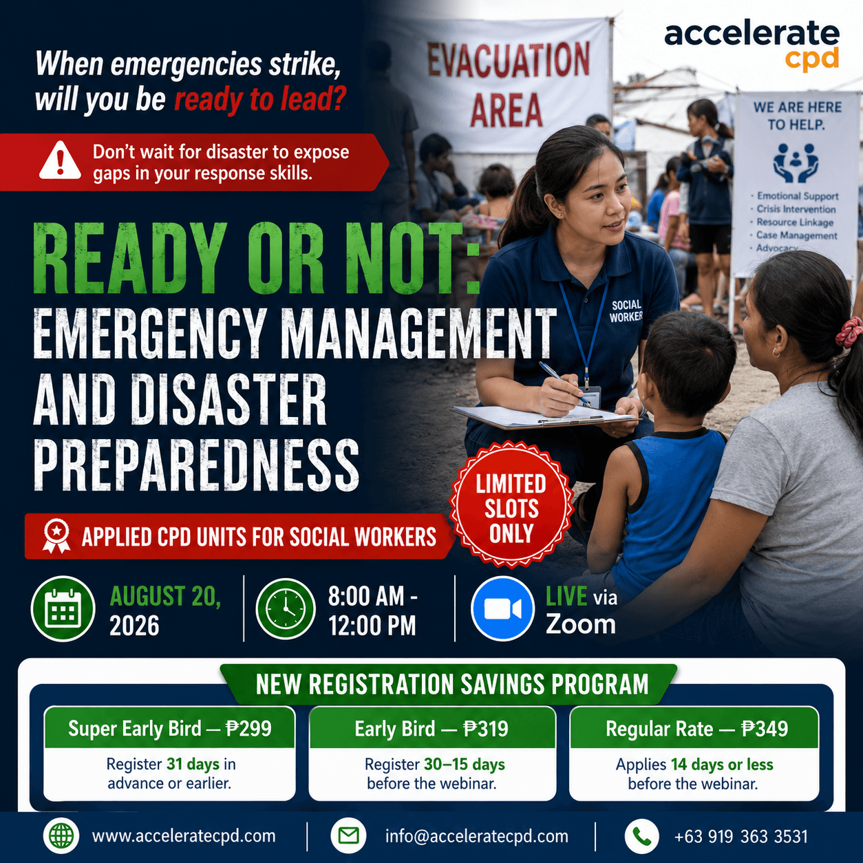 Ready or Not: Emergency Management and Disaster Preparedness for Health workers