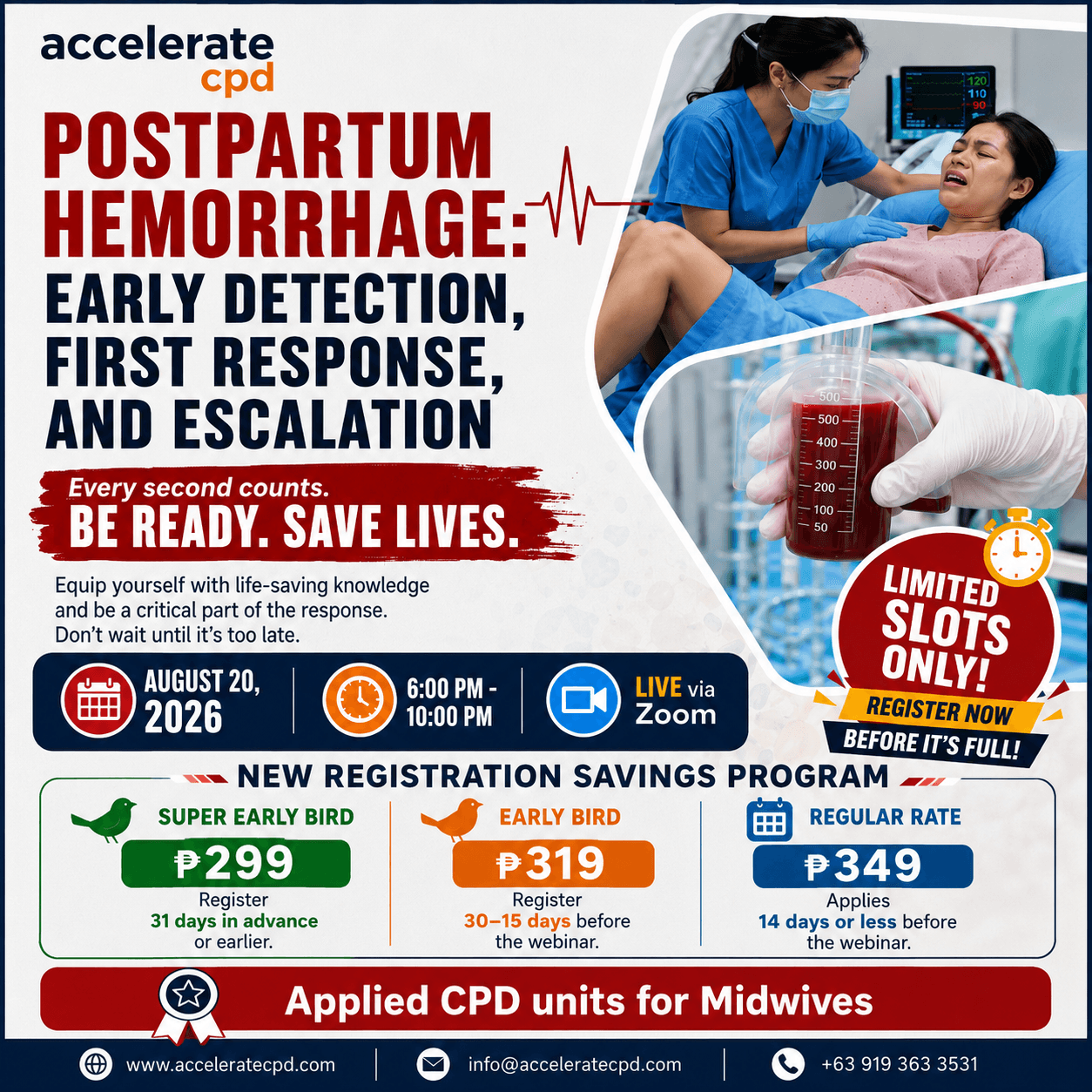 Postpartum Hemorrhage: Early Detection, First Response, and Escalation