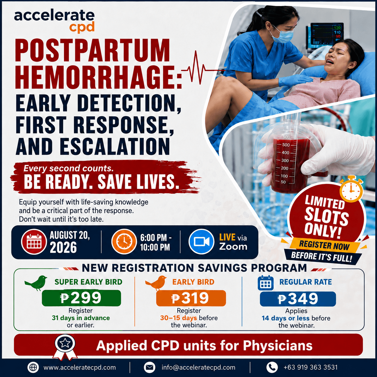 Postpartum Hemorrhage: Early Detection, First Response, and Escalation