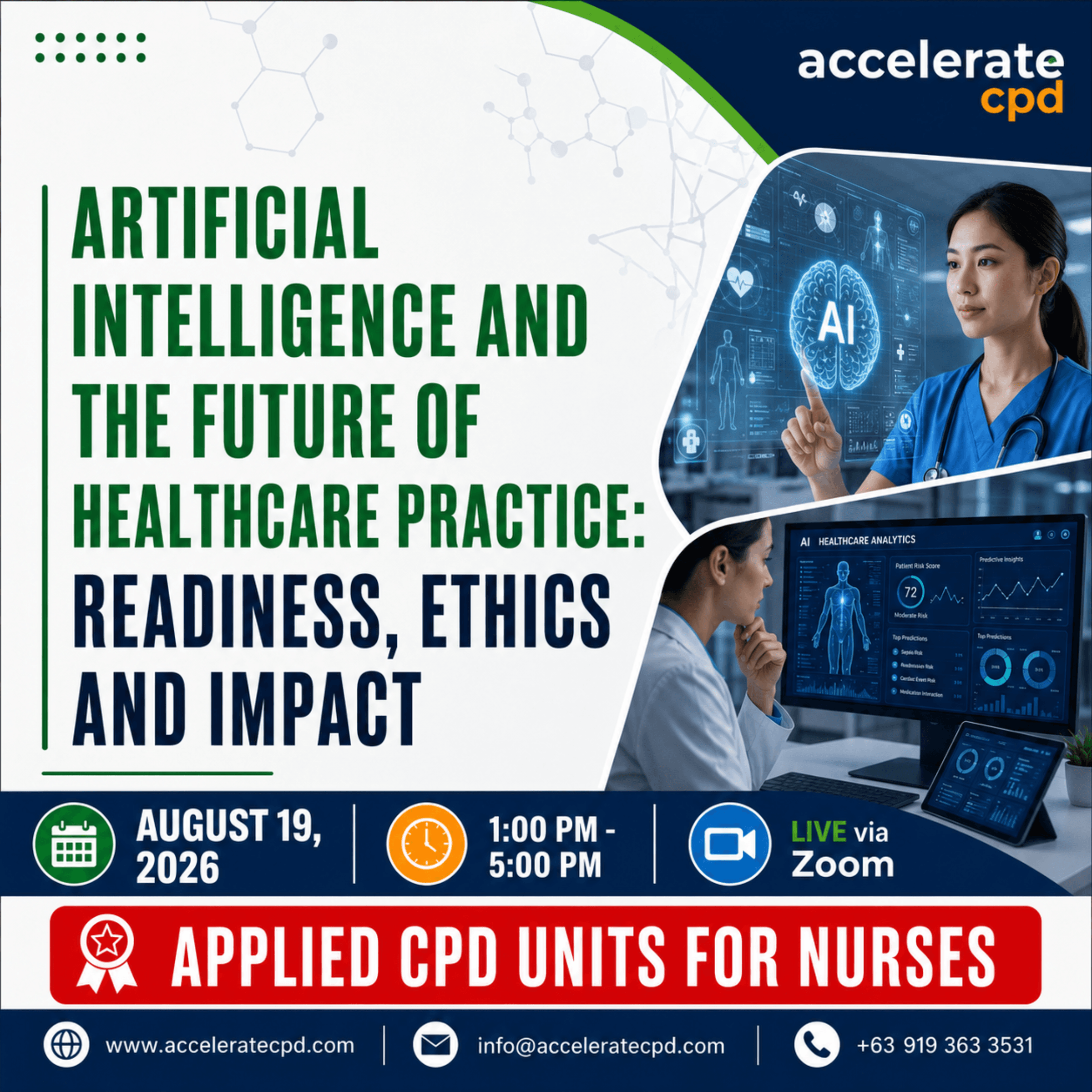 Artificial Intelligence and the Future of Healthcare Practice: Readiness, Ethics and Impact